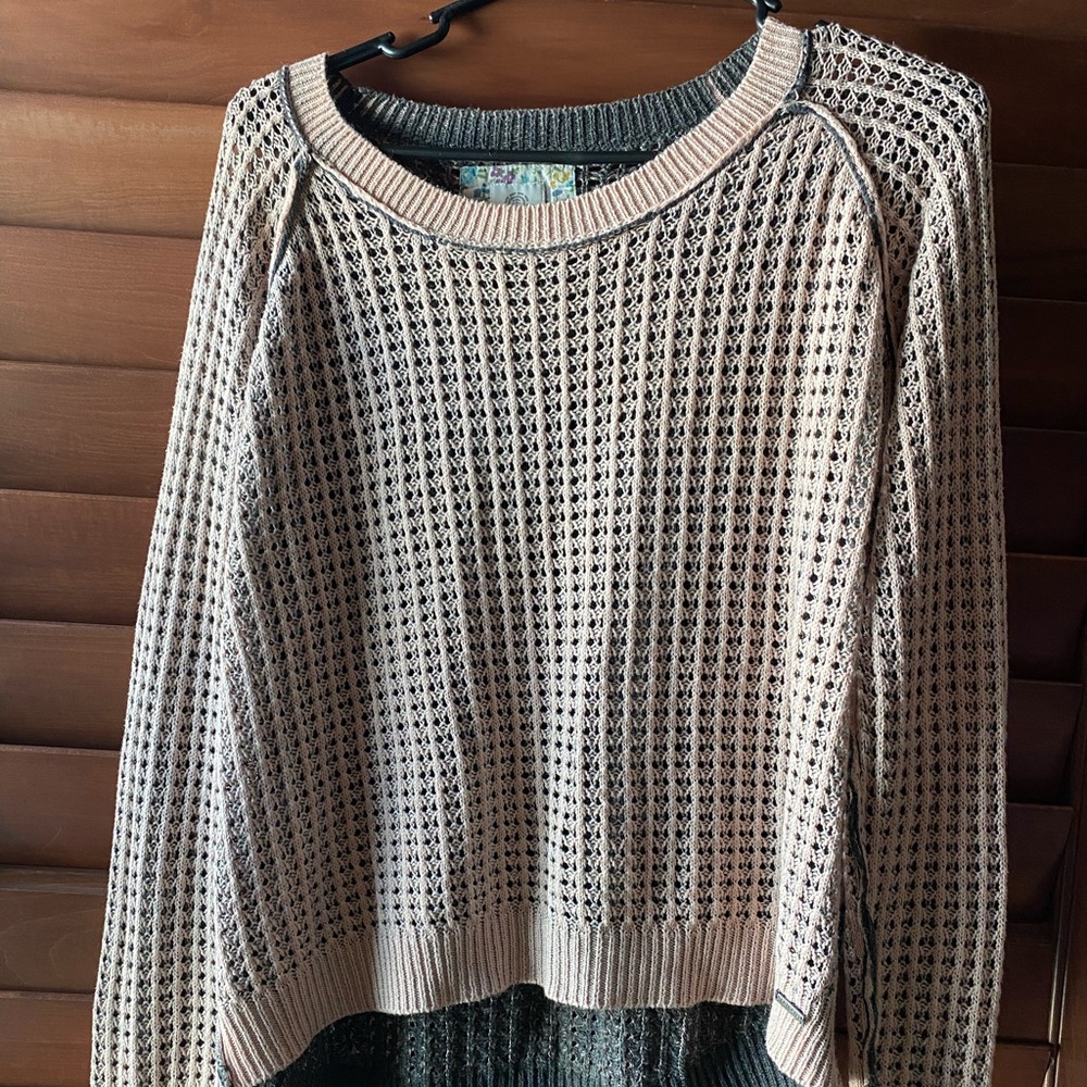 ✨ELEMENT Loose Knit Pullover Pink/Gray - Picture 2 of 6